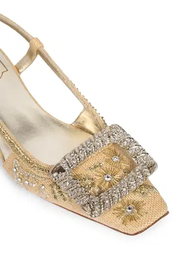 Roger Vivier Women's BV Ramage 45MM Embellished Slingback Pumps | Thumbnail 5 Roger Vivier Women's BV Ramage 45MM Embellished Slingback Pumps | Thumbnail 5