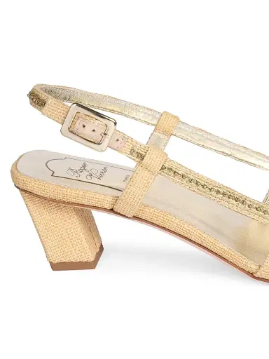 Roger Vivier Women's BV Ramage 45MM Embellished Slingback Pumps | Thumbnail 6 Roger Vivier Women's BV Ramage 45MM Embellished Slingback Pumps | Thumbnail 6