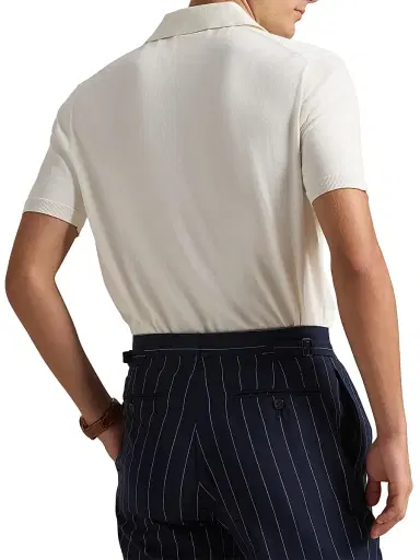 Polo Ralph Lauren Men's Cutaway Collar Cotton Polo Shirt | Thumbnail 4 Polo Ralph Lauren Men's Cutaway Collar Cotton Polo Shirt | Thumbnail 4