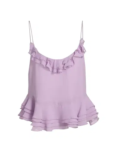 Ronny Kobo Women's Meritta Ruffled Chiffon Top | Thumbnail 1 Ronny Kobo Women's Meritta Ruffled Chiffon Top | Thumbnail 1
