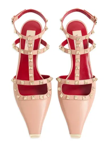 Valentino Garavani Women's Rockstud 40MM Kidskin Pumps - Phard | Thumbnail 4 Valentino Garavani Women's Rockstud 40MM Kidskin Pumps - Phard | Thumbnail 4