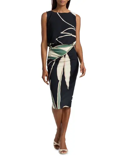 Chiara Boni La Petite Robe Women's Ivona Print Sje Cocktail Dress - Tula - Size 4 | Thumbnail 2 Chiara Boni La Petite Robe Women's Ivona Print Sje Cocktail Dress - Tula - Size 4 | Thumbnail 2