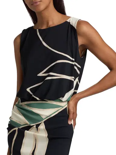 Chiara Boni La Petite Robe Women's Ivona Print Sje Cocktail Dress - Tula - Size 4 | Thumbnail 6 Chiara Boni La Petite Robe Women's Ivona Print Sje Cocktail Dress - Tula - Size 4 | Thumbnail 6