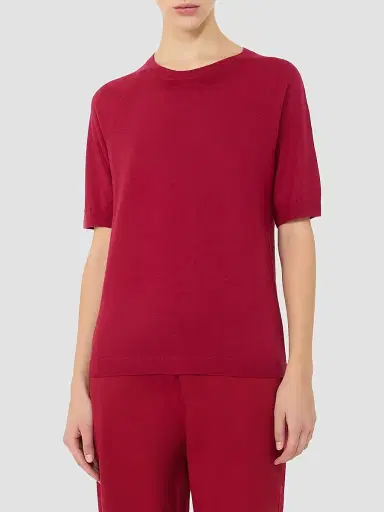 MM Max Mara Women's Wool and Cashmere Sweater - Dark Red | Thumbnail 2 MM Max Mara Women's Wool and Cashmere Sweater - Dark Red | Thumbnail 2
