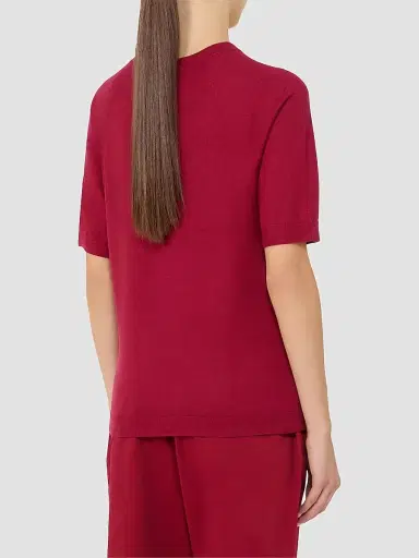 MM Max Mara Women's Wool and Cashmere Sweater - Dark Red | Thumbnail 3 MM Max Mara Women's Wool and Cashmere Sweater - Dark Red | Thumbnail 3