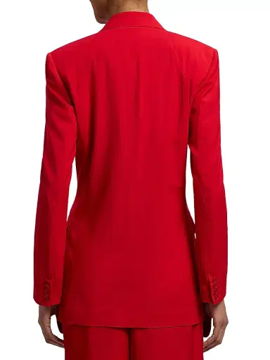 Ralph Lauren Collection Women's Ramona Wool-Blend Jacket - Bright Red - Size 6 | Thumbnail 5 Ralph Lauren Collection Women's Ramona Wool-Blend Jacket - Bright Red - Size 6 | Thumbnail 5