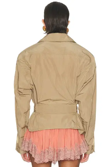Saint Laurent Cropped Trench Coat | Thumbnail 3 Saint Laurent Cropped Trench Coat | Thumbnail 3