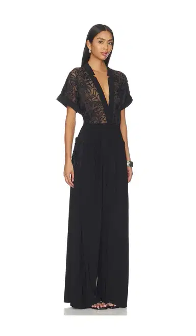 Norma Kamali Geralyn Short Sleeve Jumpsuit | Thumbnail 2 Norma Kamali Geralyn Short Sleeve Jumpsuit | Thumbnail 2