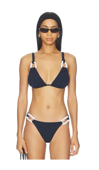 Nau Bikinis Rope Contrast Bikini Top | Thumbnail 1 Nau Bikinis Rope Contrast Bikini Top | Thumbnail 1
