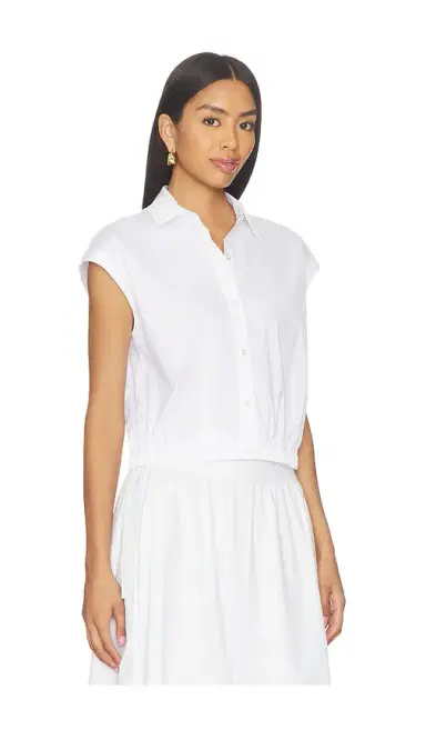Theory Cropped Elastic Shirt | Thumbnail 2 Theory Cropped Elastic Shirt | Thumbnail 2