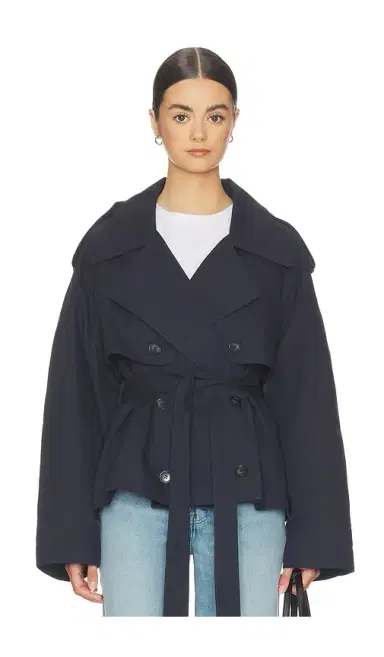 Elodie the Label Eleanor Cropped Trench Coat | Thumbnail 1 Elodie the Label Eleanor Cropped Trench Coat | Thumbnail 1
