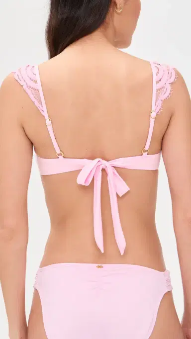 PQ Swim Gia Lace Underwire Bikini Top Rose | Thumbnail 3 PQ Swim Gia Lace Underwire Bikini Top Rose | Thumbnail 3