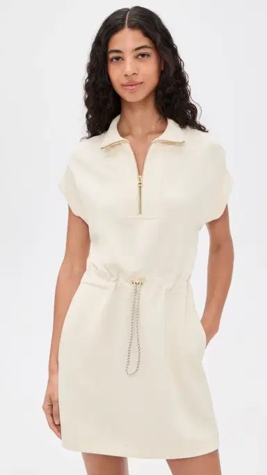 Varley Avaya Half Zip Dress Pristine | Thumbnail 2 Varley Avaya Half Zip Dress Pristine | Thumbnail 2