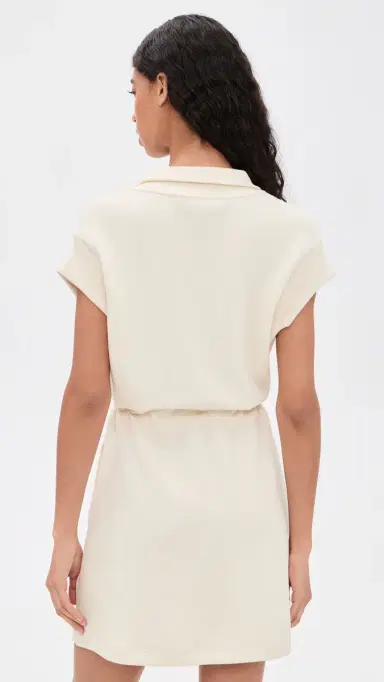 Varley Avaya Half Zip Dress Pristine | Thumbnail 3 Varley Avaya Half Zip Dress Pristine | Thumbnail 3