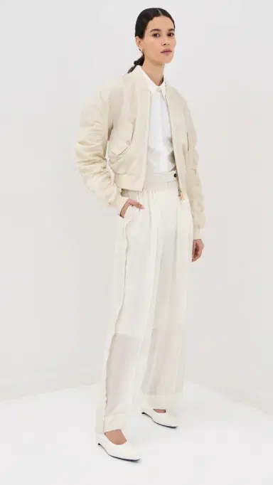 FRENKEN Flow Gathered Silk Pants Ivory 38 | Thumbnail 5 FRENKEN Flow Gathered Silk Pants Ivory 38 | Thumbnail 5