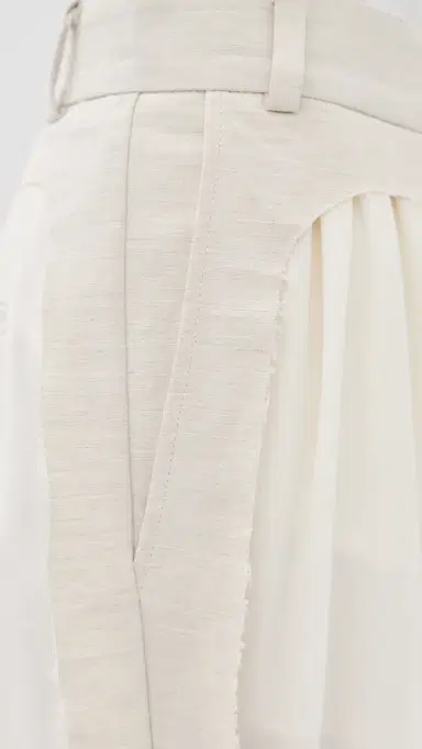 FRENKEN Flow Gathered Silk Pants Ivory 38 | Thumbnail 6 FRENKEN Flow Gathered Silk Pants Ivory 38 | Thumbnail 6