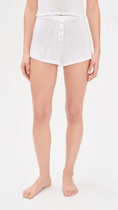 Negative Whipped Boyfriend Shorts White | Thumbnail 2 Negative Whipped Boyfriend Shorts White | Thumbnail 2