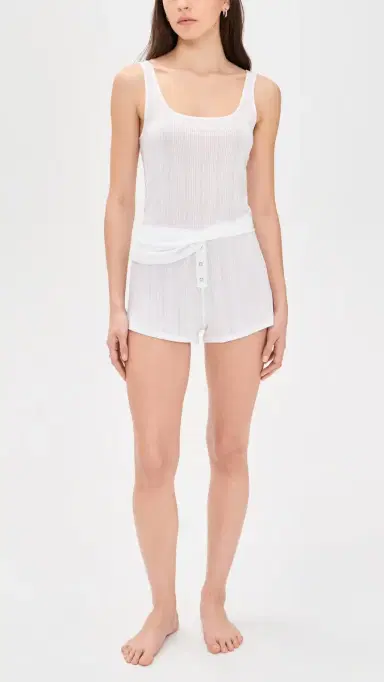 Negative Whipped Boyfriend Shorts White | Thumbnail 5 Negative Whipped Boyfriend Shorts White | Thumbnail 5