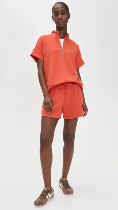 Varley Coulter High Rise Shorts ummer Fig | Thumbnail 5 Varley Coulter High Rise Shorts ummer Fig | Thumbnail 5