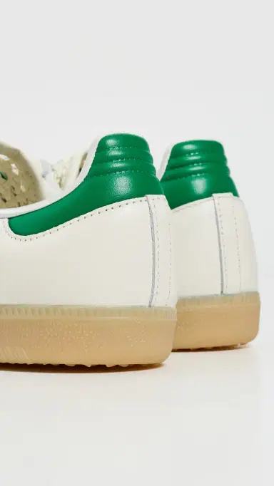 Adidas Samba OG Sneakers Off White/Green/Gold Met 5 | Thumbnail 4 Adidas Samba OG Sneakers Off White/Green/Gold Met 5 | Thumbnail 4