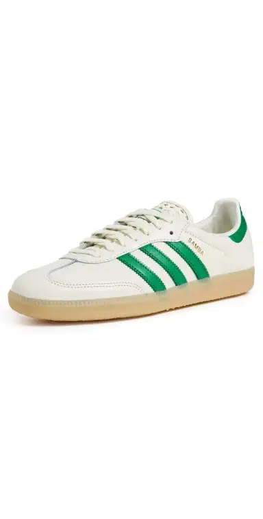 Adidas Samba OG Sneakers Off White/Green/Gold Met 5 | Thumbnail 1 Adidas Samba OG Sneakers Off White/Green/Gold Met 5 | Thumbnail 1