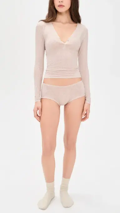 Negative Whipped Henley Top and | Thumbnail 5 Negative Whipped Henley Top and | Thumbnail 5