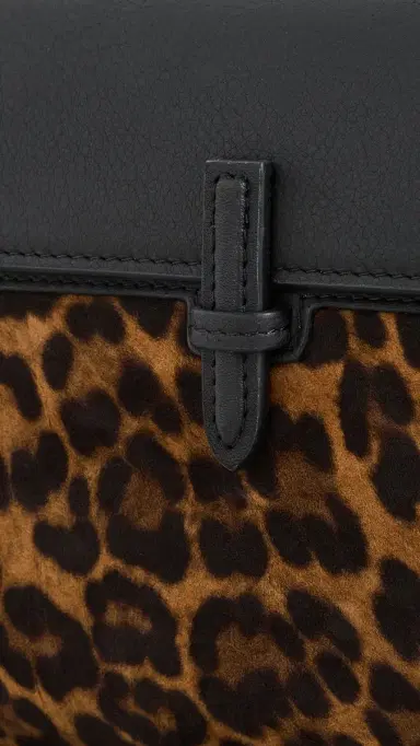 Hunting Season Small Soft Clutch in Suede Leopard/Black One Size | Thumbnail 5 Hunting Season Small Soft Clutch in Suede Leopard/Black One Size | Thumbnail 5
