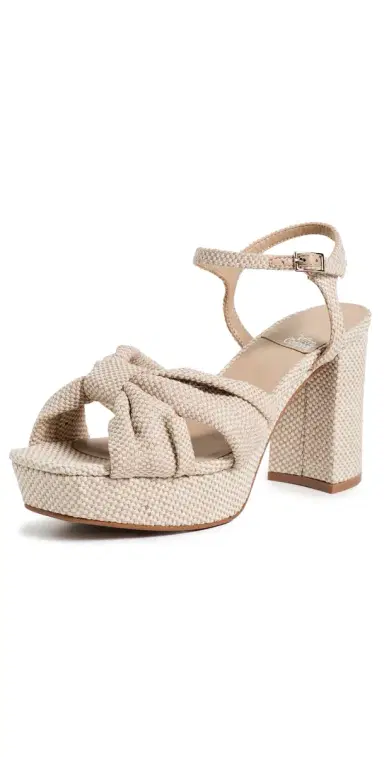 Jeffrey Campbell Dalida Platform Sandals Cream Canvas 5 | Thumbnail 1 Jeffrey Campbell Dalida Platform Sandals Cream Canvas 5 | Thumbnail 1