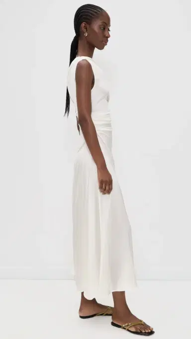 STAUD Phare Silk Dress | Thumbnail 4 STAUD Phare Silk Dress | Thumbnail 4