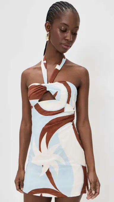 Seven Wonders Rihanna Knot Mini Dress Rina Blue | Thumbnail 2 Seven Wonders Rihanna Knot Mini Dress Rina Blue | Thumbnail 2