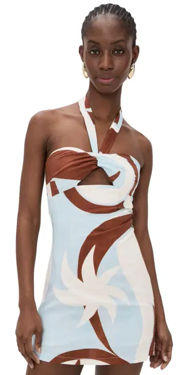 Seven Wonders Rihanna Knot Mini Dress Rina Blue | Thumbnail 1 Seven Wonders Rihanna Knot Mini Dress Rina Blue | Thumbnail 1