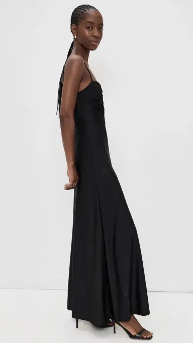 Runaway the Label Kalena Plunge Maxi Dress Black | Thumbnail 4 Runaway the Label Kalena Plunge Maxi Dress Black | Thumbnail 4