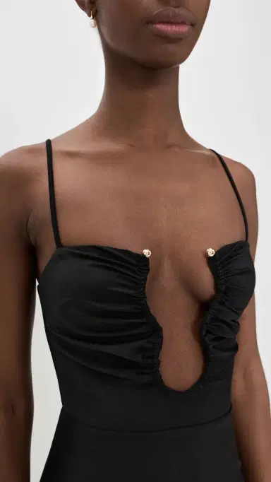 Runaway the Label Kalena Plunge Maxi Dress Black | Thumbnail 6 Runaway the Label Kalena Plunge Maxi Dress Black | Thumbnail 6
