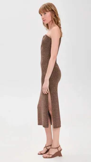 A.L.C. A. L.C. imi Dress ilk Chocolate | Thumbnail 4 A.L.C. A. L.C. imi Dress ilk Chocolate | Thumbnail 4