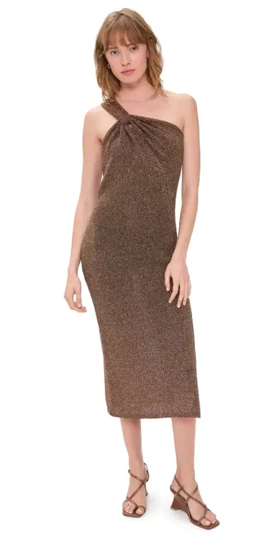 A.L.C. A. L.C. imi Dress ilk Chocolate | Thumbnail 1 A.L.C. A. L.C. imi Dress ilk Chocolate | Thumbnail 1