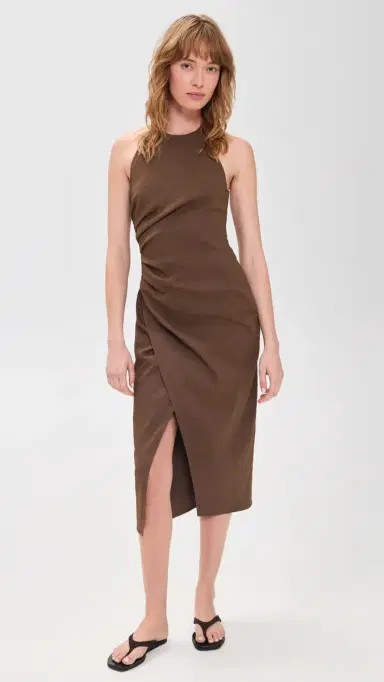 A.L.C. A. L.C. Sylvie Dress Milk Chocolate | Thumbnail 2 A.L.C. A. L.C. Sylvie Dress Milk Chocolate | Thumbnail 2