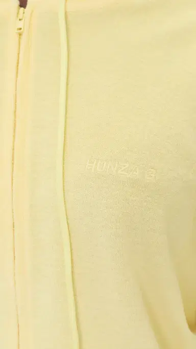 Hunza G Terry Zip Up Butter | Thumbnail 6 Hunza G Terry Zip Up Butter | Thumbnail 6