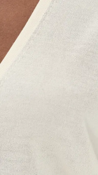RENGGLI Silk Cashmere V Neck Sweater Flat White | Thumbnail 6 RENGGLI Silk Cashmere V Neck Sweater Flat White | Thumbnail 6