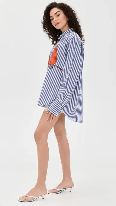 Coniglio Palm Beach Business Casual Classic Button Down Pacific Stripes One Size | Thumbnail 4 Coniglio Palm Beach Business Casual Classic Button Down Pacific Stripes One Size | Thumbnail 4
