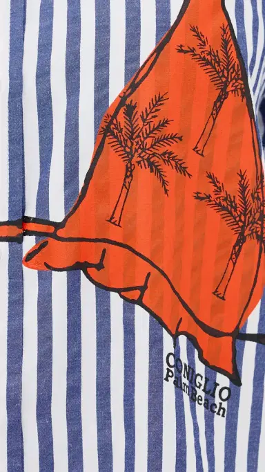 Coniglio Palm Beach Business Casual Classic Button Down Pacific Stripes One Size | Thumbnail 6 Coniglio Palm Beach Business Casual Classic Button Down Pacific Stripes One Size | Thumbnail 6