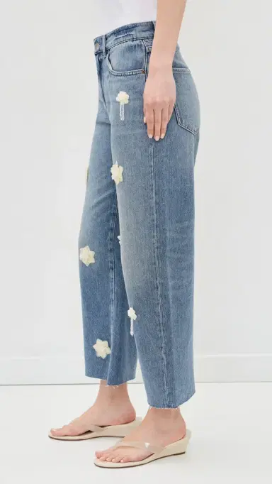 Le Jean Flower Nomad Ankle Jeans | Thumbnail 4 Le Jean Flower Nomad Ankle Jeans | Thumbnail 4