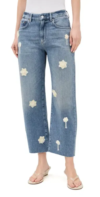 Le Jean Flower Nomad Ankle Jeans | Thumbnail 1 Le Jean Flower Nomad Ankle Jeans | Thumbnail 1
