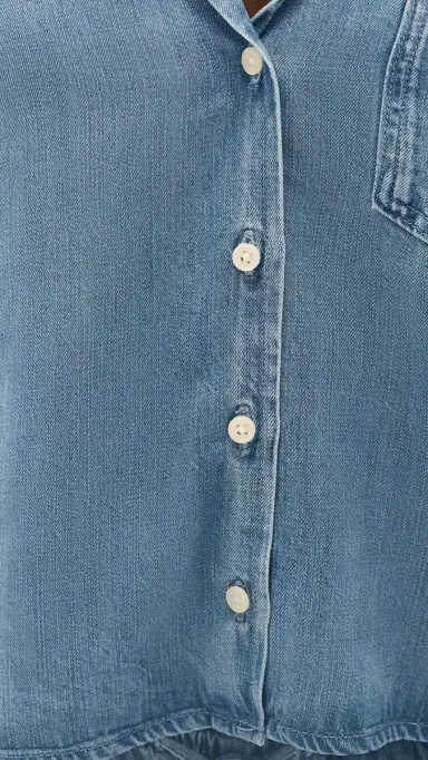 Good American The Denim Camp Shirt Indigo1273 | Thumbnail 6 Good American The Denim Camp Shirt Indigo1273 | Thumbnail 6