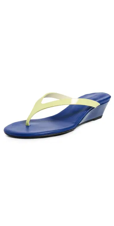 Christopher Esber Scala Wedge Sandals Ink/Butter 35 | Thumbnail 1 Christopher Esber Scala Wedge Sandals Ink/Butter 35 | Thumbnail 1