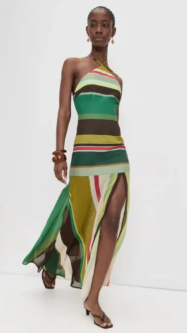 Seven Wonders Estella Halter High Slit axi Dress Estella ulti | Thumbnail 2 Seven Wonders Estella Halter High Slit axi Dress Estella ulti | Thumbnail 2