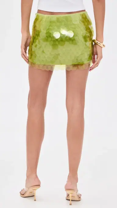 CULTNAKED Shuffle Mini Mini Skort In atcha Green | Thumbnail 3 CULTNAKED Shuffle Mini Mini Skort In atcha Green | Thumbnail 3