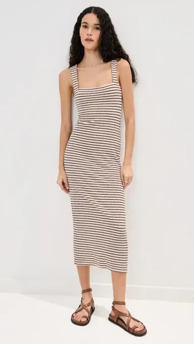 LE BOP Emilia Dress Brown/White | Thumbnail 2 LE BOP Emilia Dress Brown/White | Thumbnail 2
