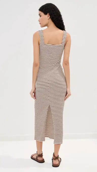 LE BOP Emilia Dress Brown/White | Thumbnail 3 LE BOP Emilia Dress Brown/White | Thumbnail 3