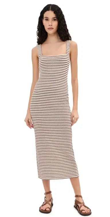 LE BOP Emilia Dress Brown/White | Thumbnail 1 LE BOP Emilia Dress Brown/White | Thumbnail 1