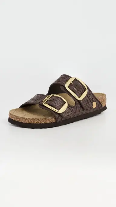 Birkenstock Arizona Big Buckle Raffia Sandals Carafe 36 | Thumbnail 2 Birkenstock Arizona Big Buckle Raffia Sandals Carafe 36 | Thumbnail 2